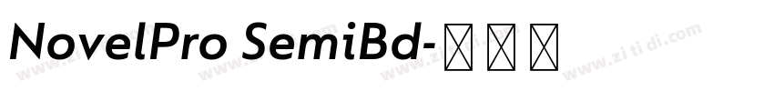 NovelPro SemiBd字体转换